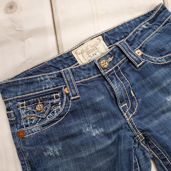 Big Star Denim - Big Star Liv Bootcut Distressed Jeans